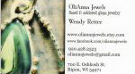 Wendy Reiter's 'OliAnna Jewels' business card scan